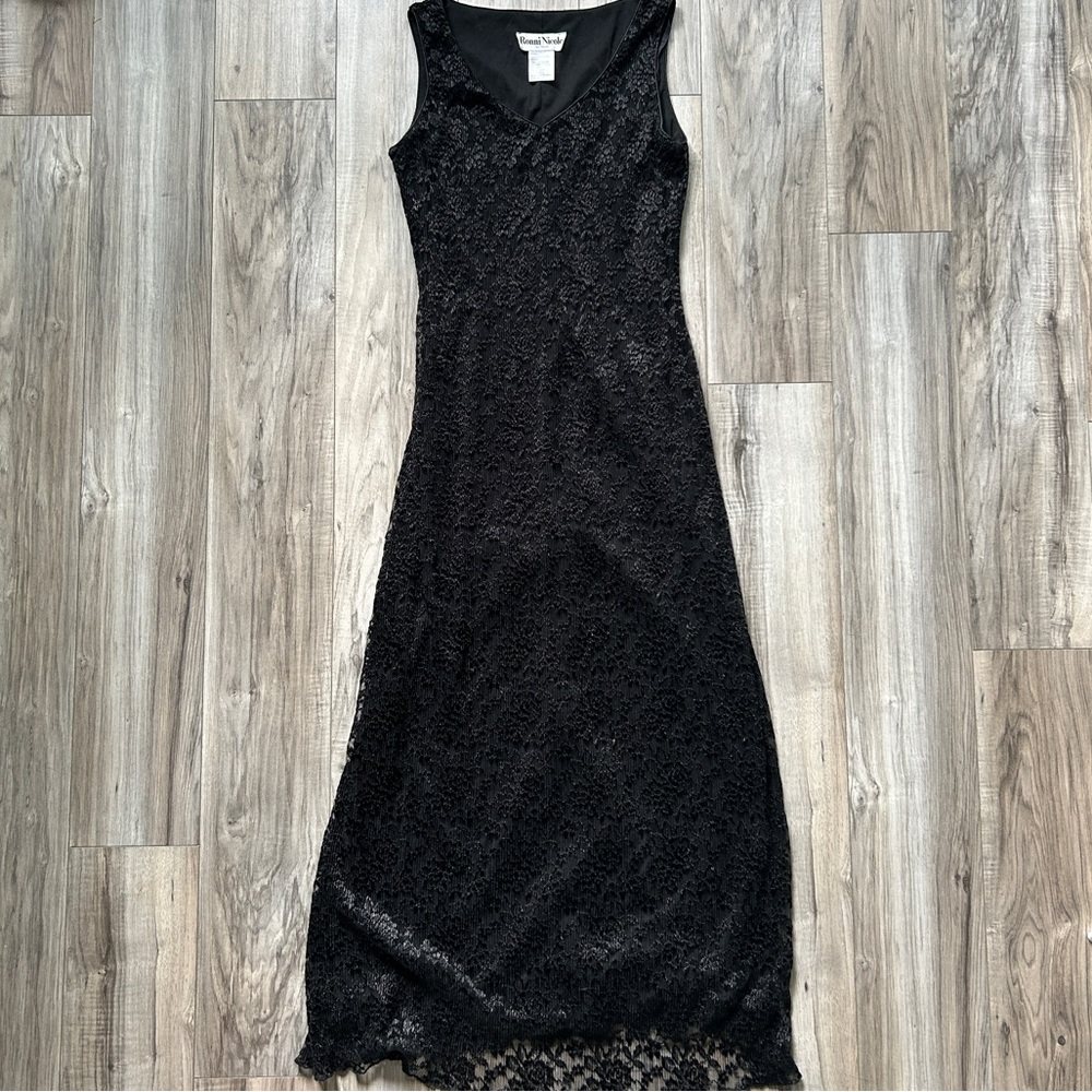 90s Ronni Nicole Black Dress